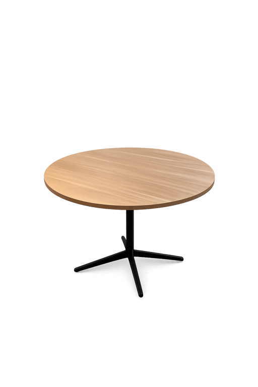 Table de cafétéria ronde 130x130 chêne clair