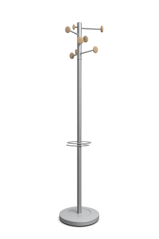 Porte-manteau métal gris Alba