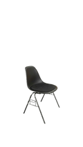 Chaise de réunion Vitra Eames Plastic Chair Noir