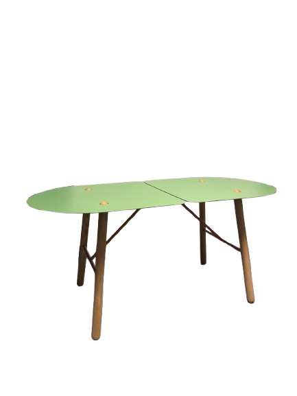 Table basse rectangulaire en métal