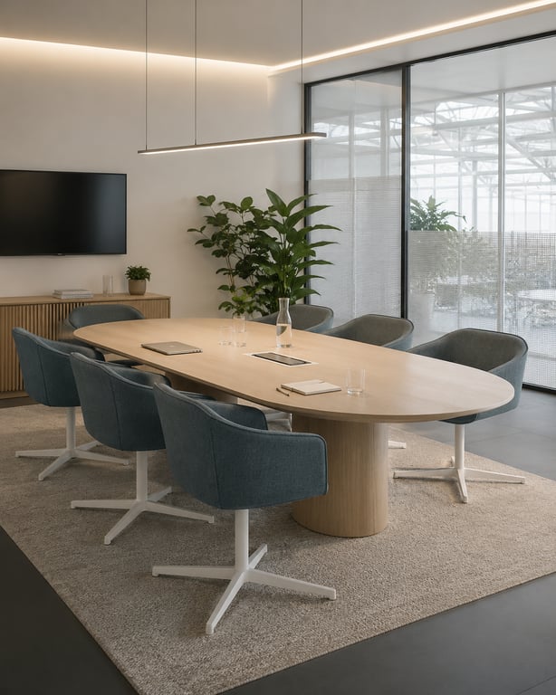 Chaise de réunion avec accoudoirs et piètement en étoile
