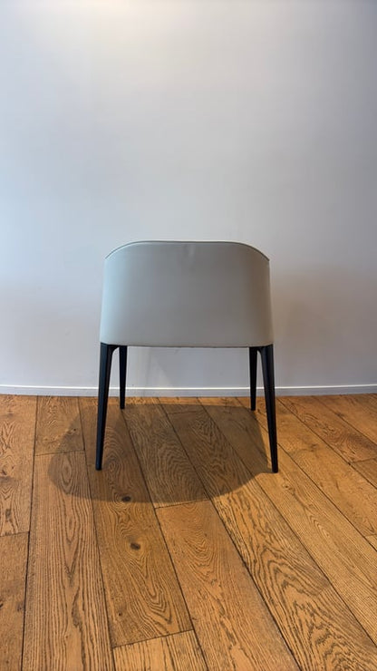 Chaise de réunion en cuir avec accoudoirs