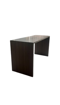 Table haute rectangulaire en chêne foncé