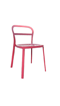 Chaise d'extérieur IKEA Reidar Rouge Métal