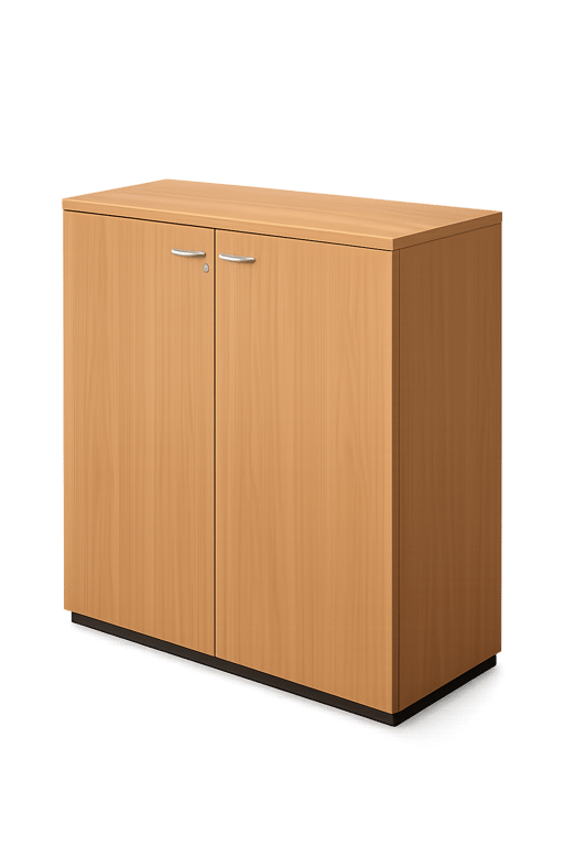 Armoire basse en bois massif