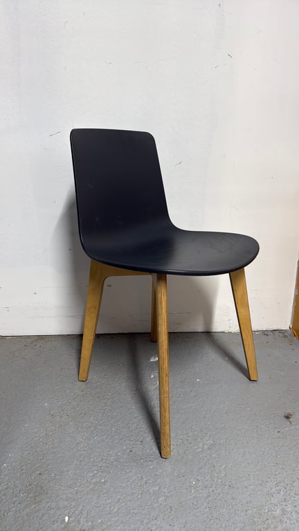 Chaise de cafétéria Enea design Noir - 3-4