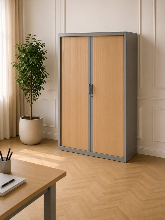 Armoire haute à portes coulissantes