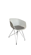 Chaise de réunion Metalmobil avec accoudoirs