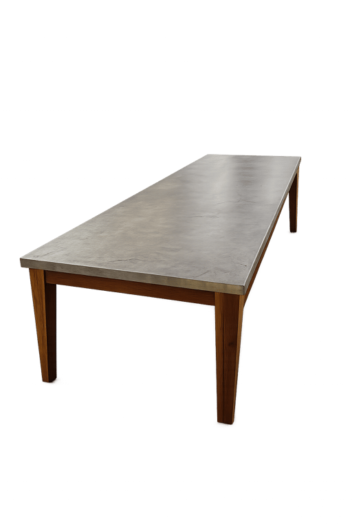 Table de cafétéria industrielle 300x60cm