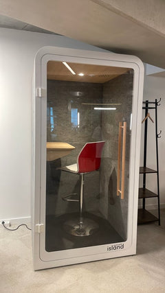 Cabine acoustique solo Work With Island Plexiglass - face