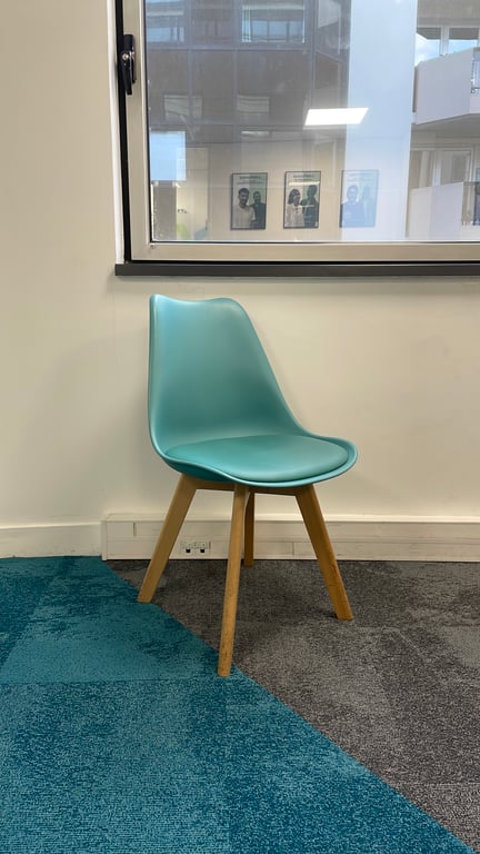 Chaise de réunion Bleu Turquoise - 3-4