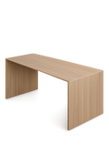 Table de cafétéria rectangulaire 120x80 chêne clair