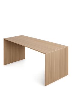 Table de cafétéria rectangulaire 120x80 chêne clair