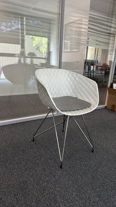 Chaise de réunion Metalmobil avec accoudoirs - 3-4