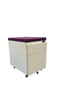 Caisson 2 tiroirs Steelcase reconditionné, mobilier étudiant occasion rangement