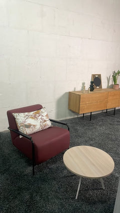 Fauteuil Viccarbe Colubi bordeaux