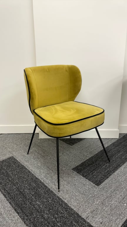 Fauteuil en Velours sans Accoudoirs