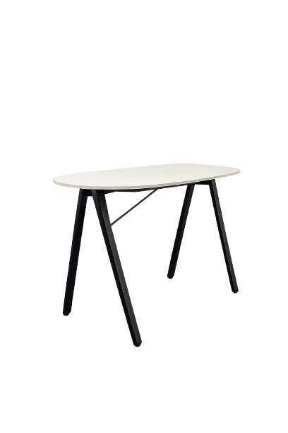 Table haute 140x100 Blanc et Noir