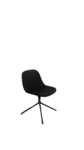 Chaise de réunion Muuto Fiber Chair Noir