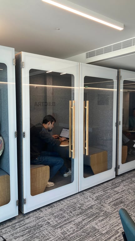 Cabine acoustique Duo - cotes