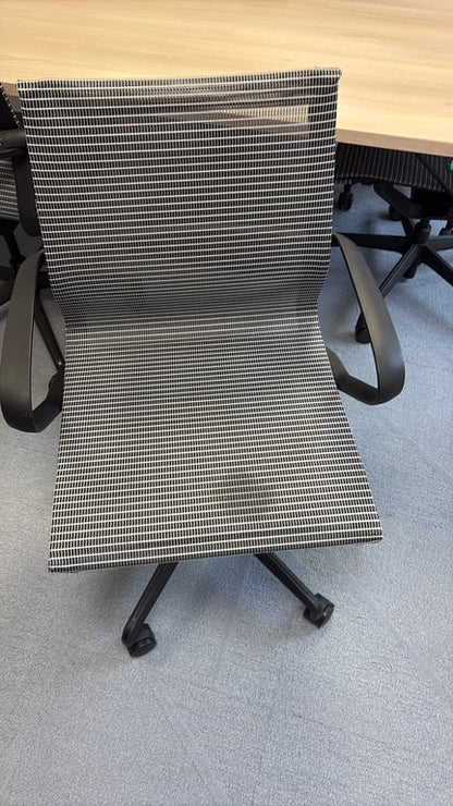 Fauteuil de bureau ergonomique avec roulettes et dossier résille