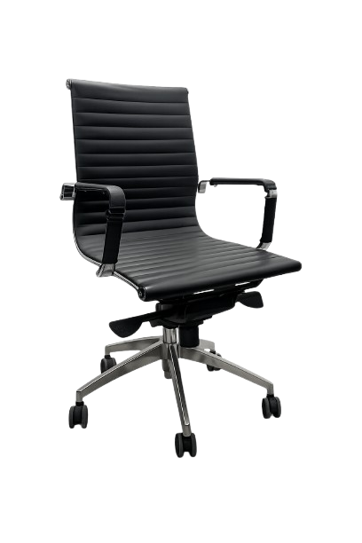 Chaise de réunion en cuir Leixin