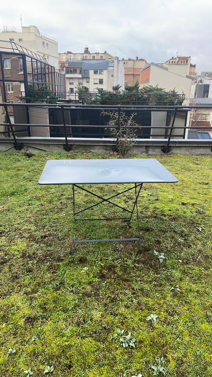 Table d'extérieur pliable en métal Perano - 3-4