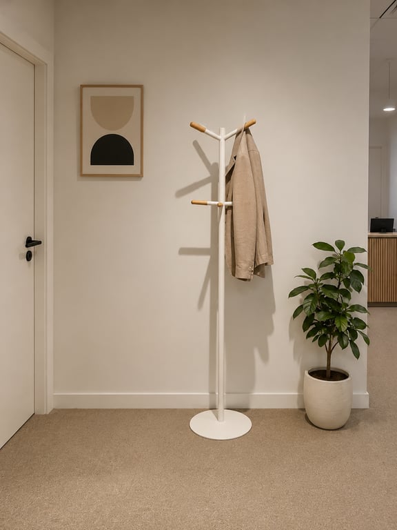 Porte-manteau Zuiver Wooden tip Blanc