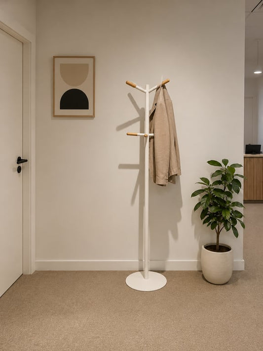 Porte-manteau Zuiver Wooden tip Blanc