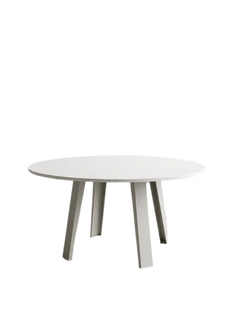 Table de réunion ronde 140x140 cm blanche