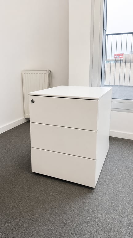Caisson 3 tiroirs blanc