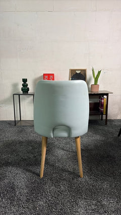 Chaise de cafétéria Collinet Opéra cuir - arriere
