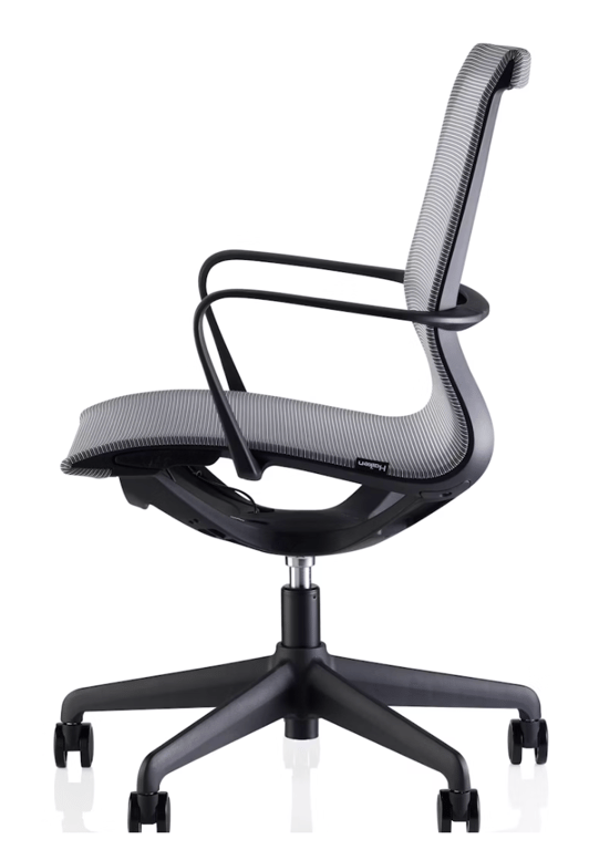 Fauteuil de bureau ergonomique avec roulettes et dossier résille