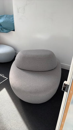 Pouf en tissu lightgrey - 3-4