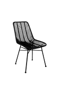 Chaise de cafétéria en bois et métal