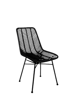 Chaise de cafétéria en bois et métal