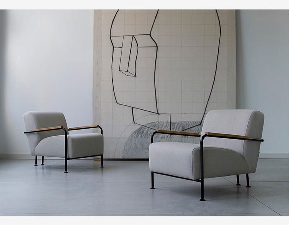 Fauteuil Viccarbe Rt design Gris clair