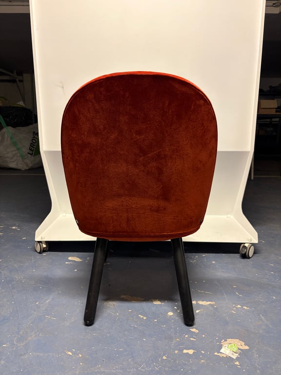 Fauteuil en Tissu avec Pieds en Mélaminé