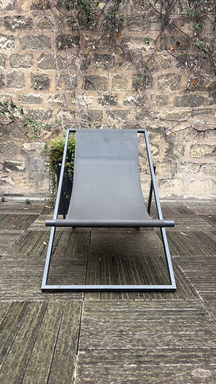 Chaise longue d'extérieur Maison du Monde Tevata Gris clair - 3-4