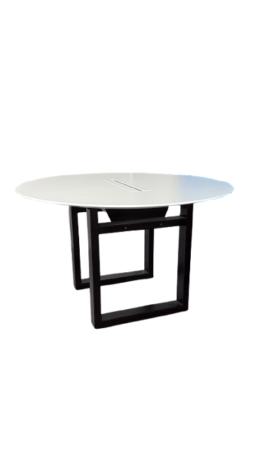Table de réunion ronde avec top access