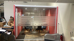 Cabine acoustique 6 places Orangebox Air 25 - cotes