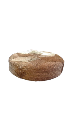 Pouf en osier avec assise large - 3-4
