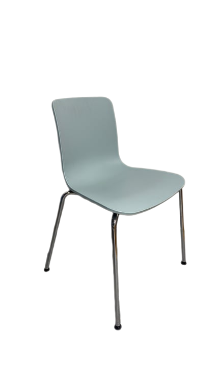 Chaise de réunion Vitra 741 en plastique et métal - 3-4