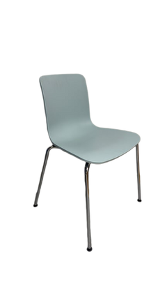 Chaise de réunion Vitra 741 en plastique et métal - 3-4
