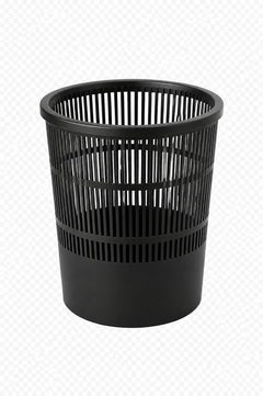 Poubelle noire en plastique