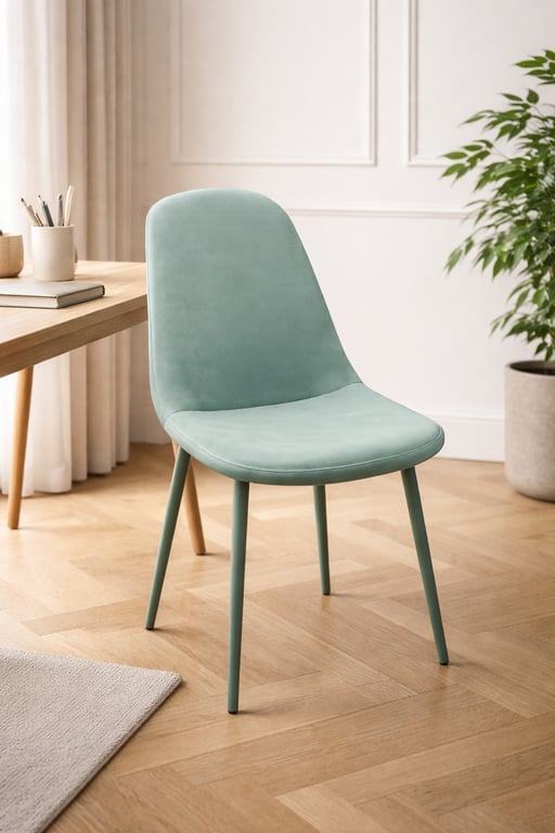 Chaise de réunion Velours Vert