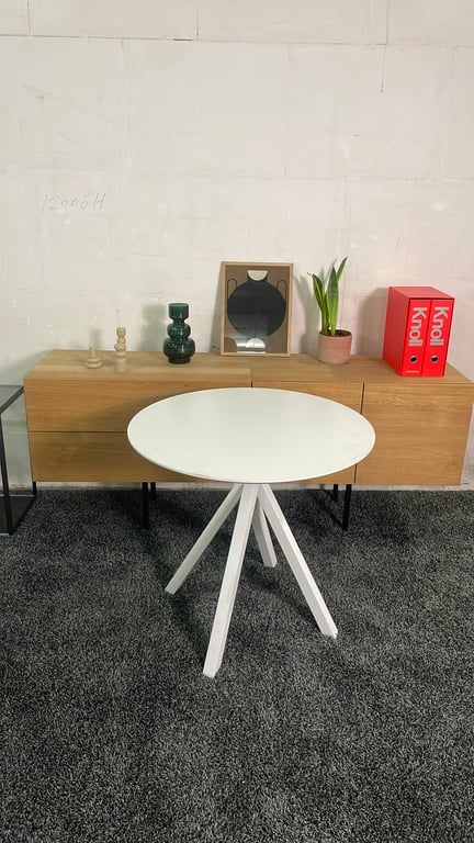 Table ronde 80x80 Blanche - ambiance