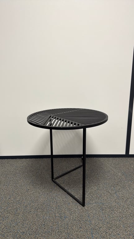 Table basse ronde métal noir 48x46 - 3-4