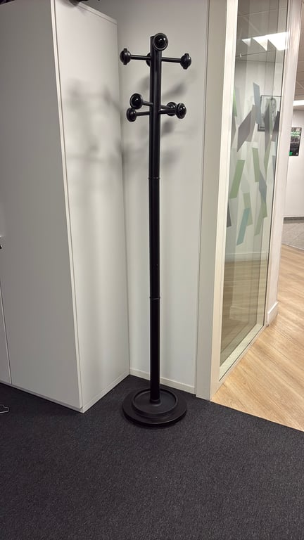 Porte-manteaux noir métal Unilux - 3-4