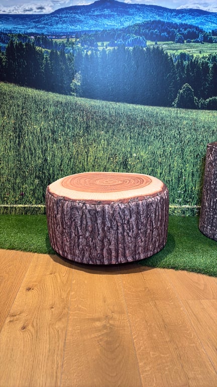 Pouf Assise en Plastique Marron Foncé - 3-4